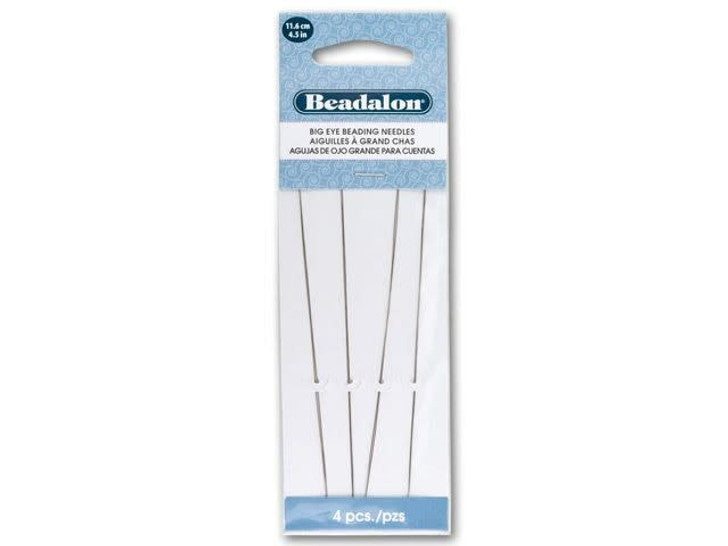 Beadalon Big Eye Beading Needle - 11.6/4.5in (4pcs)