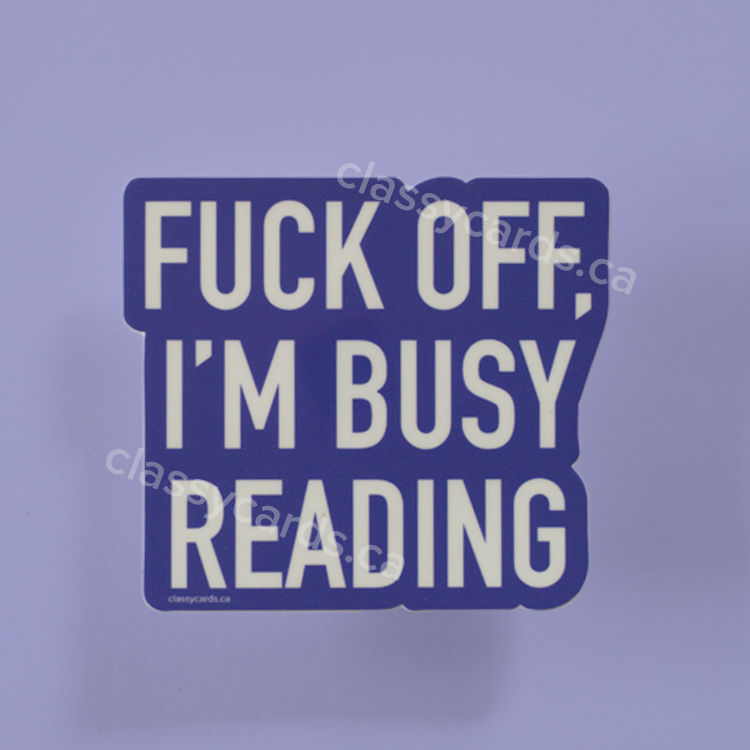 Busy Reading Sticker