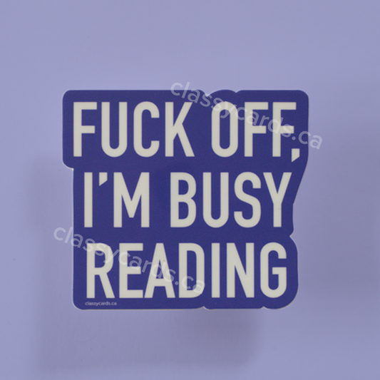 Busy Reading Sticker