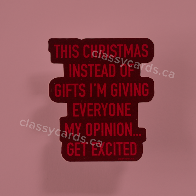 Christmas Opinion Sticker