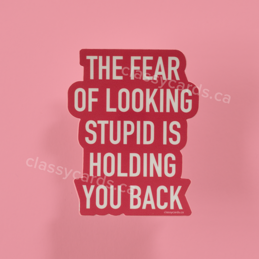 Stupid Fear Sticker
