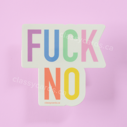 Fuck No Sticker