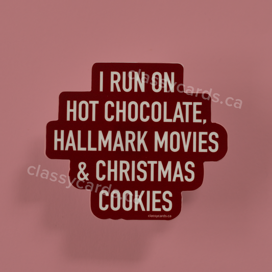 I Run On Hot Chocolate Sticker