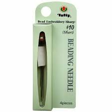 Tulip Beading Needles Short #10 (4pcs)