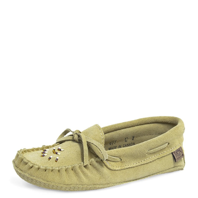 "Laurentian Chief Moccasins, 8 hole kabir collar,sponge, beaded" (Women's)