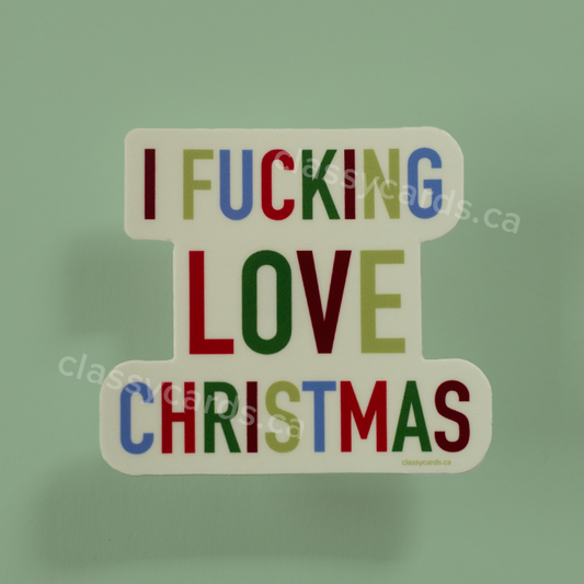 Fucking Love Christmas Sticker