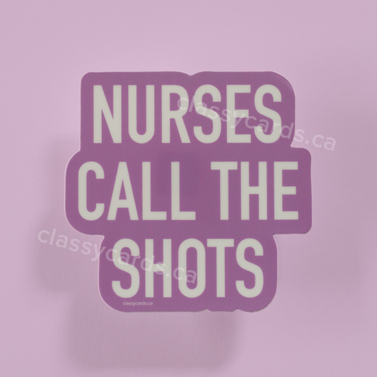 Nurses Shots Sticker