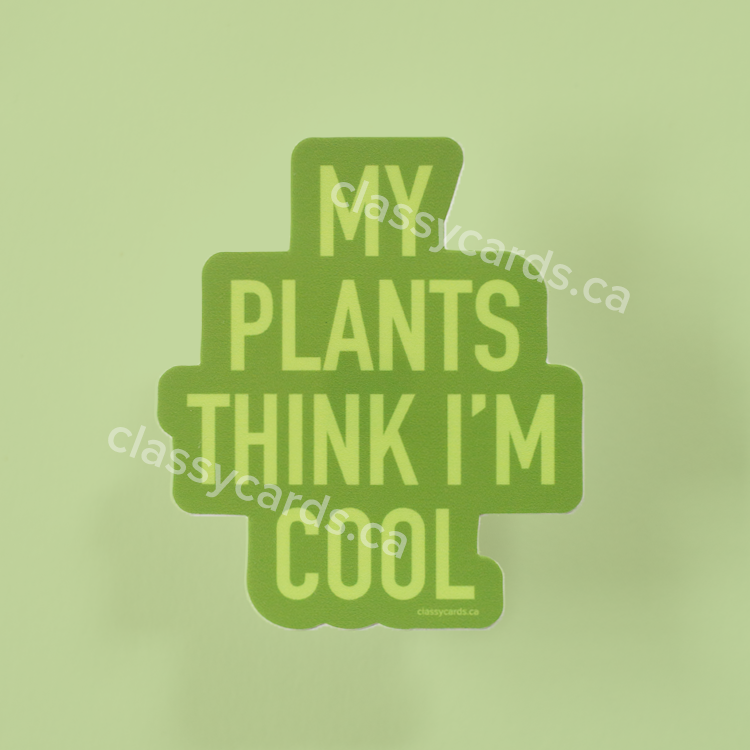 Plants Cool Sticker