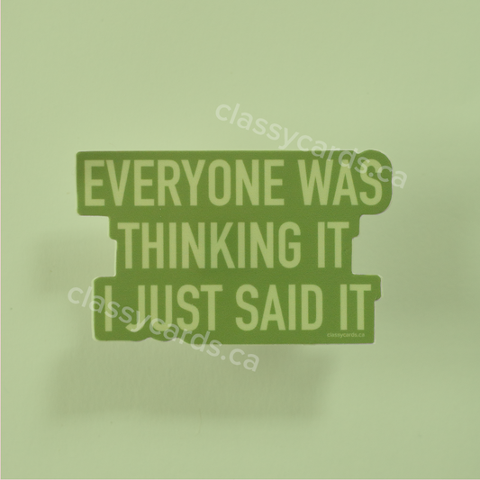 Thinking it Sticker