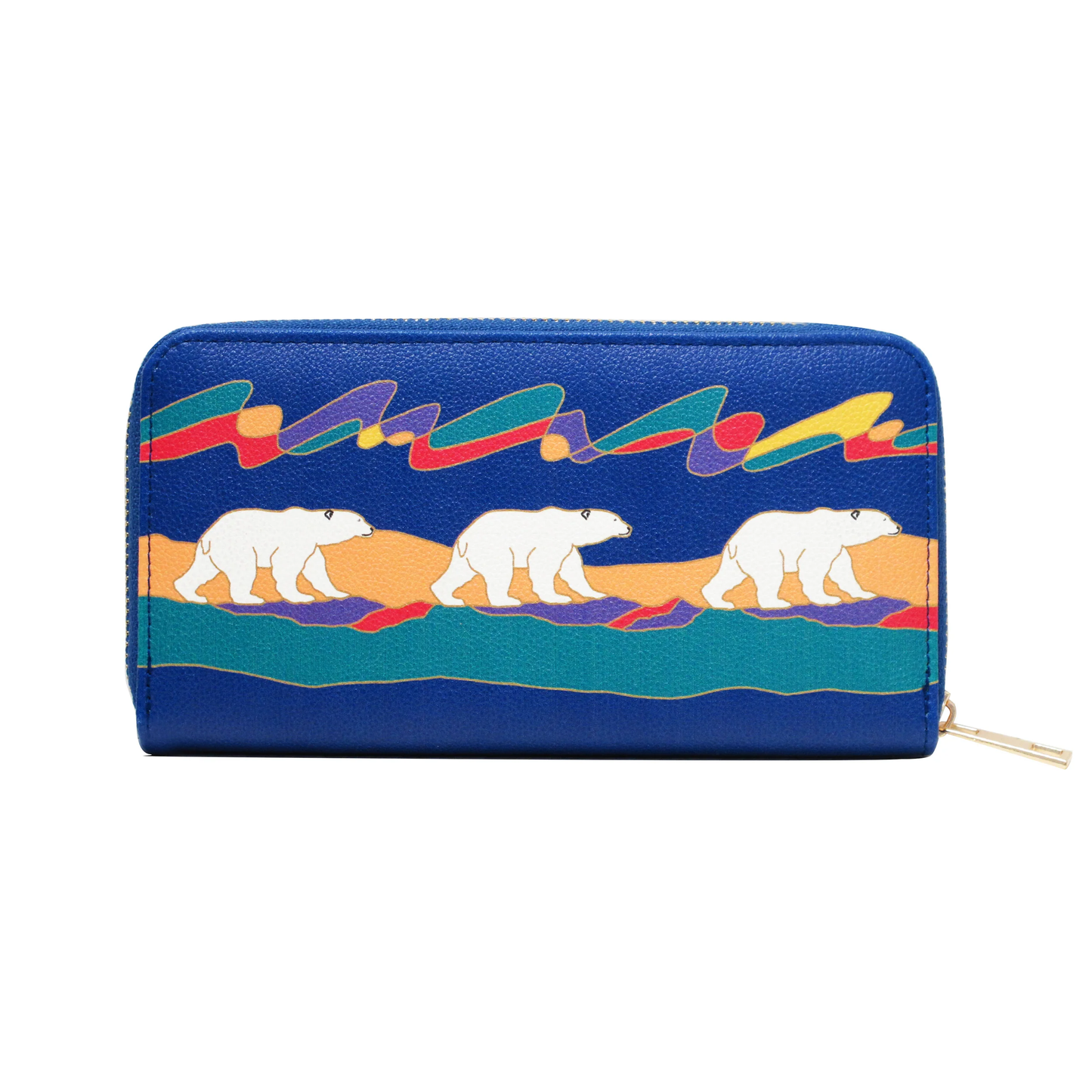 Polar Bears Zip-Around Wallet