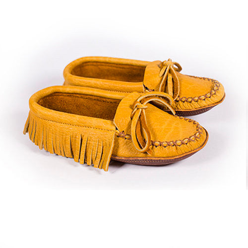 Moose Hide Moccasin with Fringe (Women's)